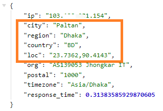 Find Location from IP Address !